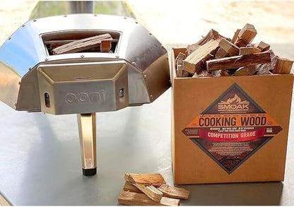 Smoak Firewood Cooking Wood Mini Splits - USDA Certified Kiln Dried (Cherry, 5-6in Tiny Pizza Oven Wood) for Portable Pizza ovens (729 Cubic Inches)