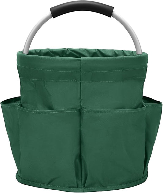 Multifunctional Folding Basket with Handles: Portable Picnic Baskets, Outdoor Beach Baskets, Garden Picking Baskets, Gift Baskets, Collapsible Bathroom Storage Baskets (Green)