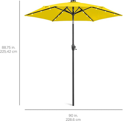 Best Choice Products 7.5ft Solar Umbrella LED Lighted Patio Umbrella, Table - Image 7