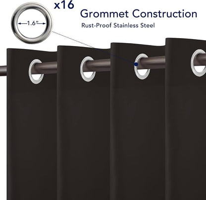 PureFit Outdoor Curtains for Patio Waterproof Weatherproof Outside Curtains | - Image 4