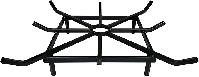 SteelFreak Heavy Duty Square Wheel Fire Pit Grate - Made in The USA (20 x 20 Inch)