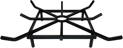 SteelFreak Heavy Duty Square Wheel Fire Pit Grate - Made in The USA (20 x 20 Inch)