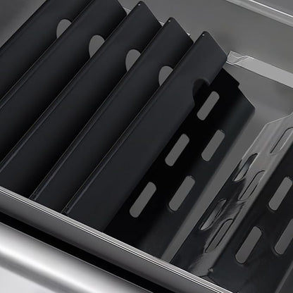 Grill Grate and Flavorizer Bars Heat Deflector Grill Parts for Weber Genesis 2 GS4 Grates 66089, 66097, 66041, 66033, 66796, Weber Genesis II E-410, E-435, S-435, SE-410, Porcelain Steel