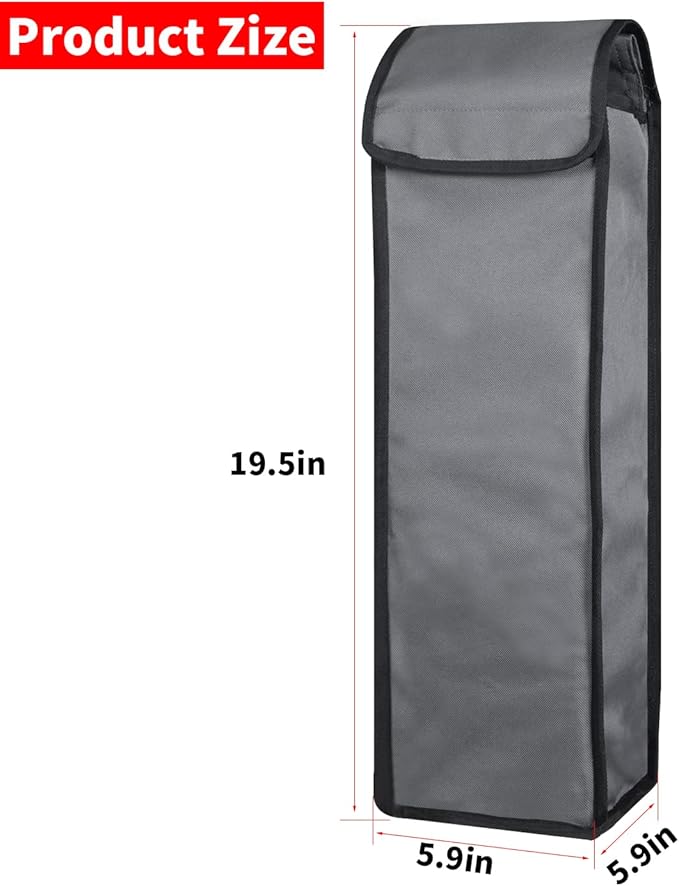 Grill Utensil Accessory Storage Bag Grey Waterproof BBQ Tool Storage Bags Grill Tools Foldable Barbecue Appliance Bracket Bag for Camping Hiking Barbecue