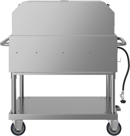 KoolMore 36 in. Commercial Outdoor Propane Grill With Pizza Oven, ETL Listed in Stainless-Steel (CGKIT3-36P)