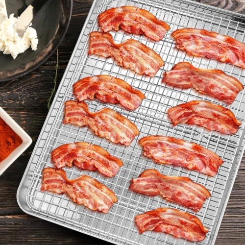 Cooling Rack Set of 2, E-far 18½x12½ Wire Racks - Image 6