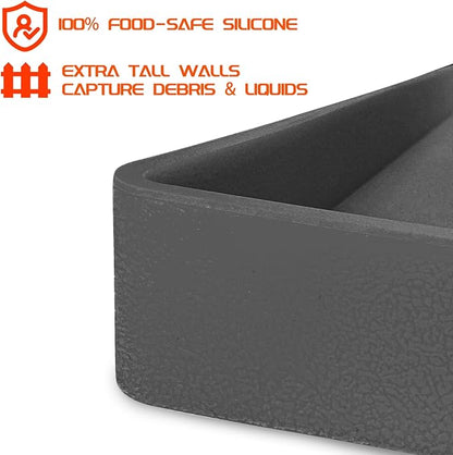 Silicone Griddle Mat Cover for Blackstone 22 Inch Griddle, Heavy Duty Food Grade Silicone, All Season Protective Cover (Gray)