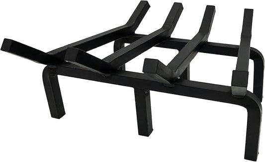 SteelFreak Super Heavy Duty Steel Fireplace Grate - Made in The USA (15 Inch)