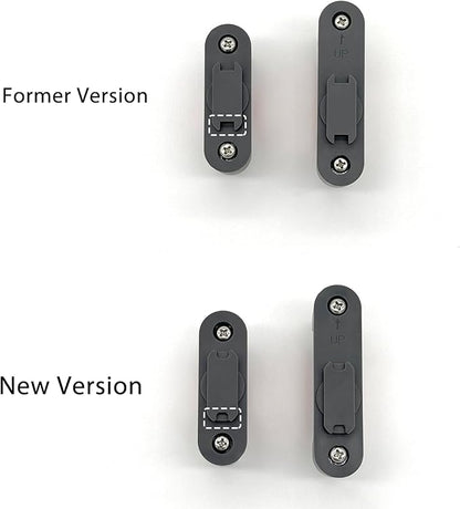 Grill Light Mounting Bracket Kit, 1 Round & 1 Square Bracket, Compatible with Grill/Griddle Handles from 1-1.4 Inches in Diameter, Only Fits for OATISLife Grill Light