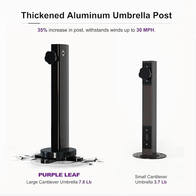 PURPLE LEAF Patio Umbrella for Patio - Image 4