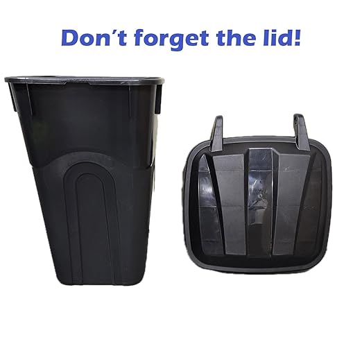 32 Gallon Heavy Duty Wheeled Plastic Garbage Can with Attached Lid and Easy Grip Handle – Bottom Hand Groove, Rugged Wheels, Indoor Outdoor Trash Can for Home, Kitchen, Yard, Patio (1)