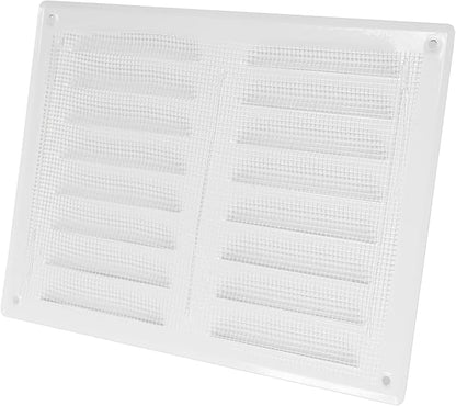 Repa Market 10" x 7.5" Inch (Outer Dimensions) White Air Vent Cover - Steel Return Air Grilles - for Ceiling and Sidewall - HVAC - with Protection Screen (10.23'' x 7.48'' Inch)
