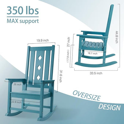 Oversized Outdoor Rocking Chair, Porch Rocker - Image 3