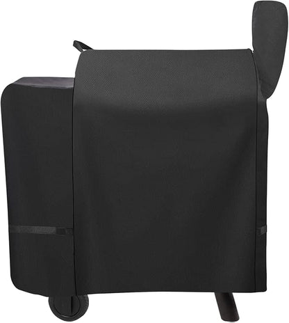 Outdoor 600D Heavy Duty Waterproof Pellet Grill Cover for Traeger Pro 22 575 Series,Texas,Z Grill 550B etc.,Full Length All Weather Protection Grill Cover Compatible with Traeger Pro 22 Cover,Black