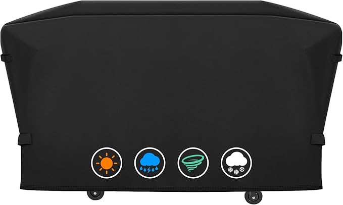 Heavy Duty 600D Polyester Cover Compatible with Members Mark 4-Burner Outdoor Flat Top Gas Griddle, 600D Heavy Duty Waterproof for Member's Mark 36 Inch Griddle Replacement Cover