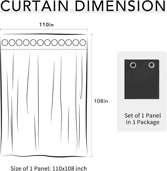 Easy-Going 100% Waterproof Outdoor Curtains 110x108 inch, Gazebo and Pergola 1 - Image 7