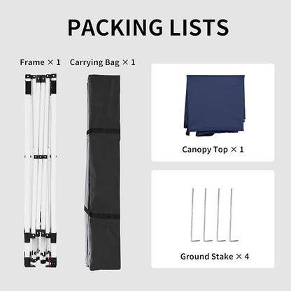 10x10FT Slant Leg Pop Up Canopy Tent, Portable Outdoor Shelter | 10x10FT Base - Image 6
