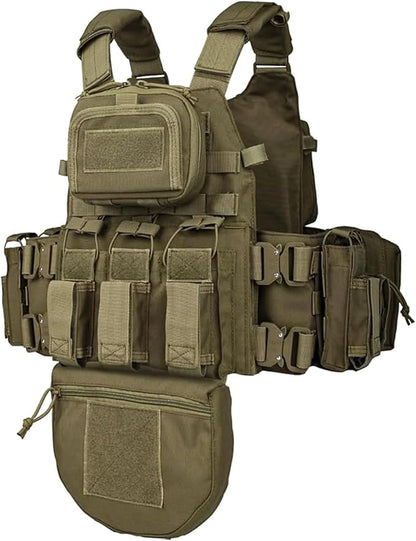 YAKEDA Tactical Outdoor Training Vest - Molle Vest With Multi-Functional Pouches For Training, Hunting & Hiking