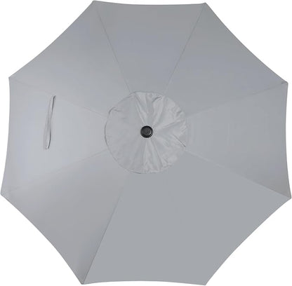 9' Outdoor Patio Umbrella, Outdoor Table Umbrella, Yard Umbrella, Market - Image 3