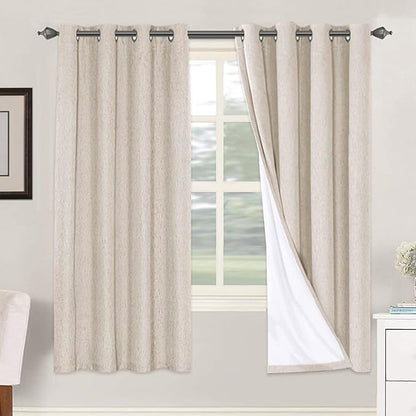 H.VERSAILTEX 72 inch Blackout Curtains, 100% Absolutely Blackout Thermal by HVERSAILTEX