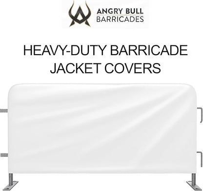 Heavy Duty Portable Crowd Control 8ft Barricade Jacket Cover - Angry Bull Barricades