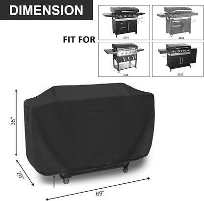 Grill Cover for Blackstone 36 inch ProSeries Grill, Waterproof Cover for 36'' Griddle Cooking Station with Hood/Propane Griddle/Gas Grill-Weather Resistant,69'' x 25'' x 35''