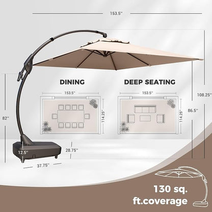 Grand patio 10x13 FT Large Cantilever Umbrella - Image 3