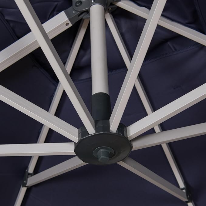 Cantilever Patio Umbrella with Cross Base and Cover Included - Image 9