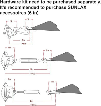 16' x 16' x 16' Triangle Sun Shade Sail, pergola - Image 3