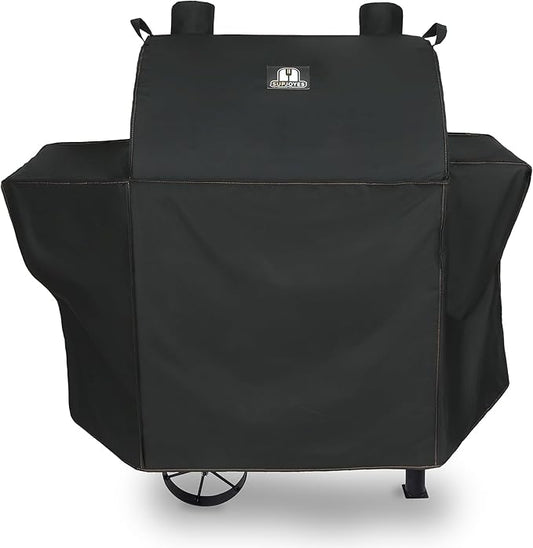 SUPJOYES Grill Cover for Oklahoma Joe's Rider 900 & Rider DLX Grills, Heavy Duty Waterproof Charcoal Offset Smoker Cover, Outdoor BBQ Accessories