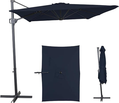 10FT Outdoor Offset Umbrella, Cantilever Patio Umbrella by AEOutdoorUSA
