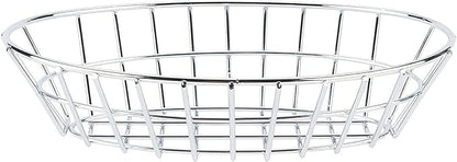 G.E.T. 4-20144 Chrome Oval Metal Wire Basket Metal Wire Baskets Collection