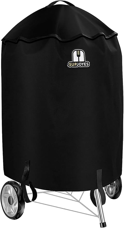 SUPJOYES Grill Cover for Weber Charcoal Kettle, Premium 22 Inch BBQ Grill Covers, Heavy Duty Waterproof Barbecue Accessories