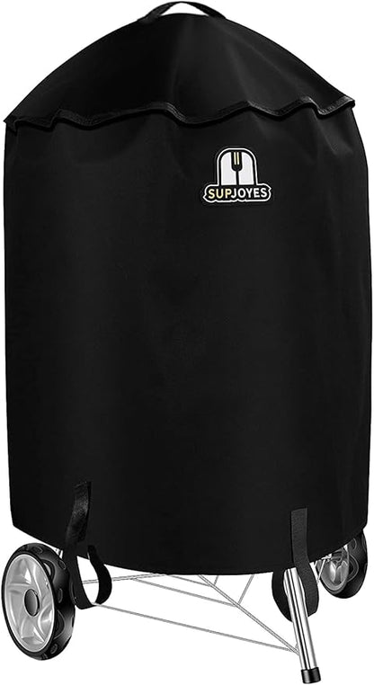 SUPJOYES Grill Cover for Weber Charcoal Kettle, Premium 22 Inch BBQ Grill Covers, Heavy Duty Waterproof Barbecue Accessories