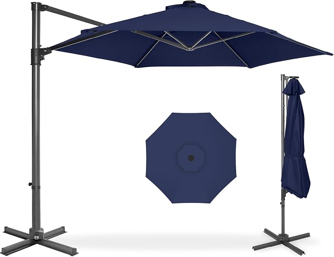 Best Choice Products 10ft Offset Cantilever Hanging Market Patio Umbrella by Unknown