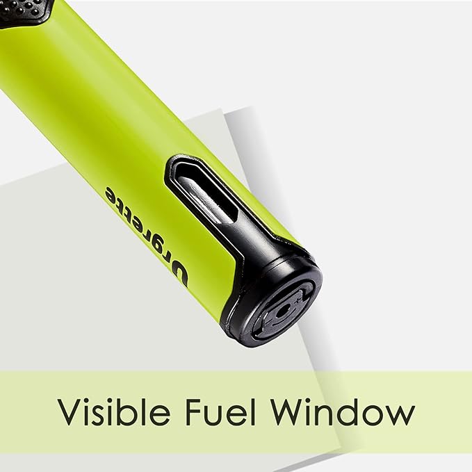 Urgrette 4 Pack Spring Colors Torch Lighter, 6-inch Refillable Pen Lighters Jet Flame Butane Lighters for Grill BBQ Candlek Camping (Gas Not Included)