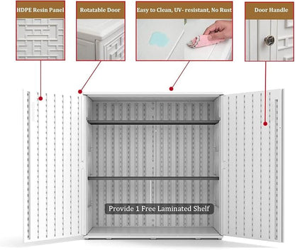 HOMSPARK Indoor/Outdoor Storage Cabinet - Image 7