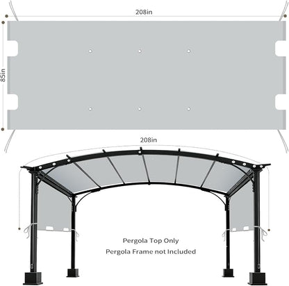 85"x 208" Universal Pergola Shade Cover, Garden Shade Replacement - Image 2