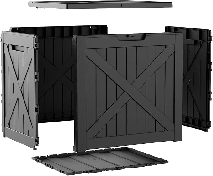 35 Gallon Outdoor Storage Box Waterproof Weatherproof Deck Box | Lockable - Image 6