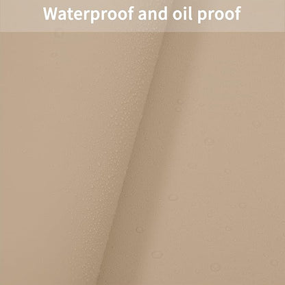 Leather Table Cover,1.8mm Thick,48x72 Inch Table Protector,Table Protector for Dining Room Table,Dining Table Cover,Table Cover Protector,Table Protector Pad(Light Brown+Gray,48x72)