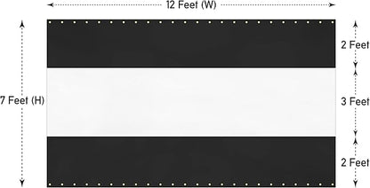 Covers & All Outdoor Clear Panel Curtain, 12 oz Vinyl Outdoor Curtains for Patio, Weather Resistant Waterproof Tarp with Brass Grommets for Pergola, Porch, Gazebos, Balcony (7'H x 12'W Feet, Black)