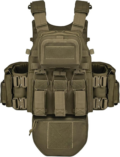 YAKEDA Tactical Outdoor Training Vest - Molle Vest With Multi-Functional Pouches For Training, Hunting & Hiking