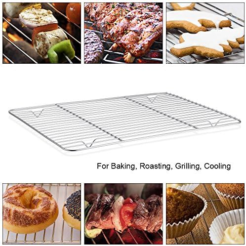 P&P CHEF 8.6" x 6.2" Cooling Baking Wire Racks Pack of 2 - Image 5