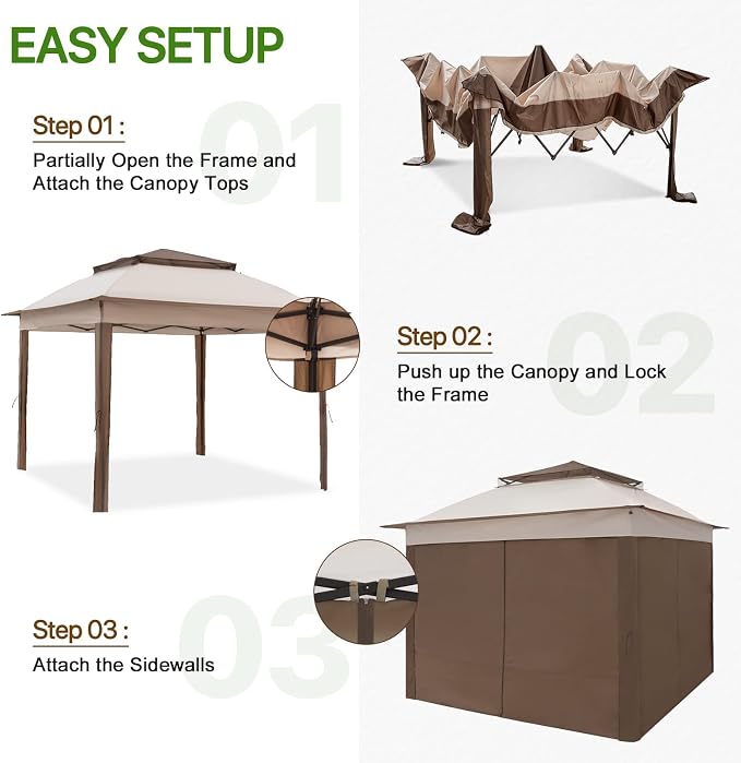 COOS BAY 11x11 Pop Up Gazebo - Image 2