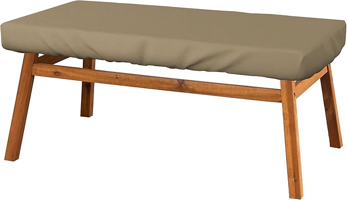 Covers & All Rectangle Table Top Cover, 12 Oz Waterproof UV & Weather Resistant Patio Table Cover, Outdoor Table Cover for Patio Furniture (90" L x 40" W x 5" H, Beige)