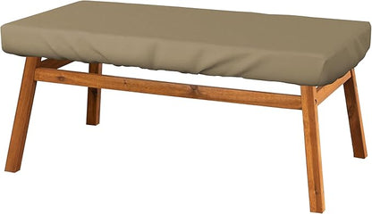 Covers & All Rectangle Table Top Cover, 12 Oz Waterproof UV & Weather Resistant Patio Table Cover, Outdoor Table Cover for Patio Furniture (90" L x 40" W x 5" H, Beige)