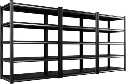 46''W Garage Shelving, AdjustableTall Heavy Duty Shelving, 5T Garage Shelves by KORVENA