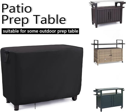 Patio Prep Table Cover for 52 Inch Keter Unity XL Portable Outdoor Table,Waterproof Outdoor Bar Table Covers,Outdoor Grill Cart Pizza Oven Table Cover