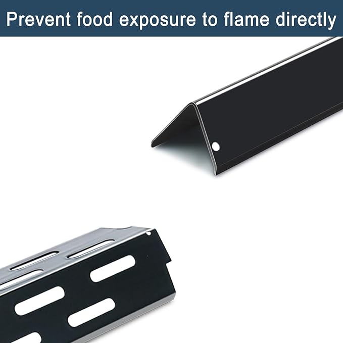 Flavorizer Bars and Heat Deflectors for Weber Genesis II 300/LX 300, GS4 Genesis ii E-310 ii E-315 ii E/S335 ii se-335 Grill (Porcelain Steel, 66032 * 5+ES/410 * 3)