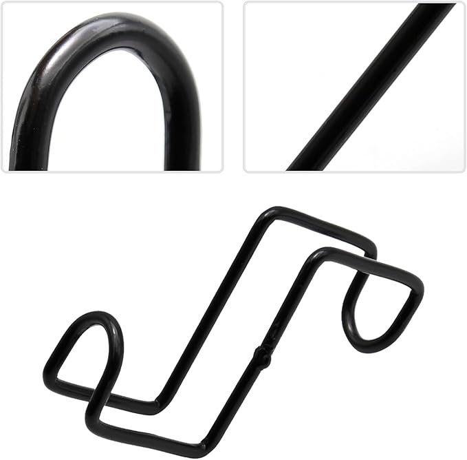 4 Inch Tack Hook, Over Rail Bridle Hooks Heavy Duty Horse Water Bucke, Horse Stall Hooks for Fence Stables Cloakroom Garage (6PCS)